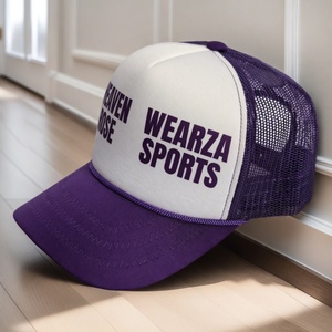 Casquette Trucker 5 Panneaux en Toile avec Logo Personnalisé, Dos en Maille Respirante, Casquette Snapback, Vente en Gros B2B, Streetwear, Articles de Sport, OEM ODM - Product Image 4