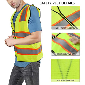 HBC Custom OSHA Type R Class 3 High Visibility Reflective Breathable Quick Dry Long Sleeve Pullover Hi Vis Safety <b>Overall</b> - Product Image 3