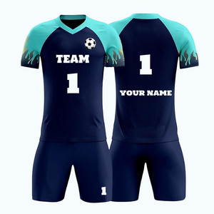 Maillot de football pour adultes, personnalisable avec nom et logo, respirant, col rond, maillot de foot vierge, séchage rapide, maillot de foot pour enfants - Product Image 2