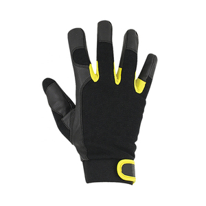 Gants de mécanicien unisexes en cuir coupe-vent, respirants, compatibles écran tactile, anti-UV, à prix abordable, avec fermeture auto-agrippante pour la sécurité au travail - Product Image 2