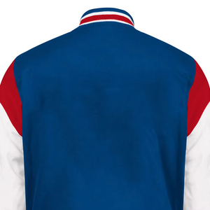 Custom Varsity <b>Jacket</b> <b>Men</b> Front Wholesale Price Hot Sale Streetwear Premium Quality Stand Collar Wool <b>Leather</b> Winter <b>Jackets</b> - Product Image 4