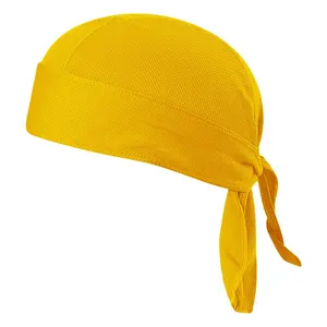 야외 빠른 건조 순수 컬러 사이클링 모자 헤드 스카프 머리띠 여름 남성 실행 승마 두건 해적 모자