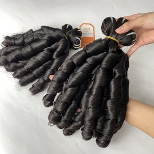 Bouncy Funmi Wavy Collected Directly From 100% Vietnamese Raw Human <b>Hair</b> Extensions With Wholesale Price - Product Image 3