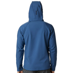 Own Your Logo Design Unique Style Waterproof Hooded Canvas Front Men Softshell <b>Slim</b> <b>Fit</b> <b>Jacket</b> in Wholesale Prices - Product Image 4