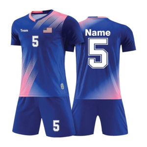 Youth Soccer Uniform Custom OEM Jersey Shorts Set Polyester Quick Dry Wholesale Teamwear Private <b>Label</b> Manufacturer - Product Image 1