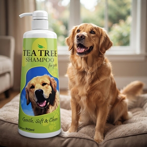Shampooing et revitalisant pour chiens, lavage corporel, bain, toilettage, cosmétiques pour chiens, shampooing pour animaux de compagnie, huile d'arbre à thé, soins pour animaux de compagnie - Product Image 1