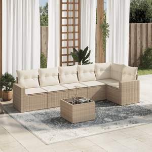 Set Divano da Giardino Beige - Product Image 1