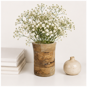 Handcrafted Natural Wooden Flower Vase for <b>Home</b> Decor Tabletop Centerpiece Eco-Friendly Wood Pot for Living Room & Office - Product Image 4