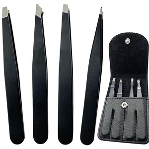 Pinzas para Cejas de Alta Calidad con Agarre Cómodo, Pinzas para Cejas con Diseño Impreso para Principiantes en el Cuidado de la Belleza - Product Image 3