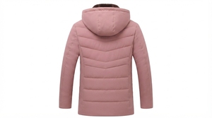 Men's Winter Hooded Puffer <b>Jacket</b> <b>with</b> Soft <b>Fleece</b> <b>Lining</b> Windproof Thermal Coat - Product Image 2