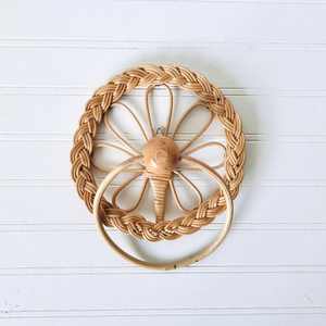 Toallero de ratán para baño y cocina, colgador hecho a mano, estantes de alta calidad, venta al por mayor - Product Image 1