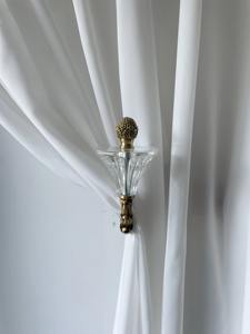 Soporte de Cristal para Cortinas, Estilo Lámpara de Diseño, Gancho de Pared Elegante, Ideal para Sala de Estar, Habitación de Invitados, Oficina y Vestíbulo - Product Image 3