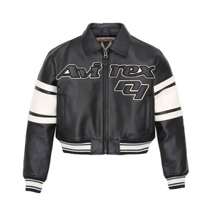 Vestes Avirex en cuir de haute qualité, vente en gros, professionnelles, 2026, personnalisables, avec étiquette privée, ajustables, en matériau solide - Product Image 1
