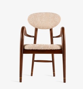 Modern Solid Wood <b>Dining</b> <b>Chair</b> Upholstered Embraided Fabric Seat Back Midcentury Design for Home <b>Dining</b> Use - Product Image 2