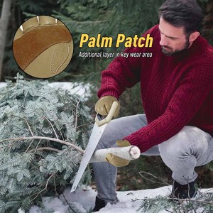 Gants de travail industriels en cuir pleine fleur de vachette avec paume renforcée, protection souple et confortable, logo personnalisé, vente en gros - Product Image 5