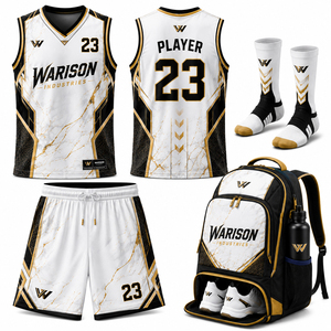 Premium Quality Basketball Uniform Set Sublimation Printing Sleeveless Breathable Basketball Training Uniform Kit - Product Image 1