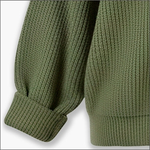 Cardigan en tricot brodé à col en V et lacets pour femme, tendance, avec logo personnalisé, en coton patchwork anti-plis pour l'hiver - Product Image 4