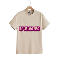 Nouveaux T-shirts formels pour hommes personnalisables avec impression sérigraphique sur le devant, en jersey tricoté coton/fibre de bambou 220g, couleur unie, coupe droite, manches courtes