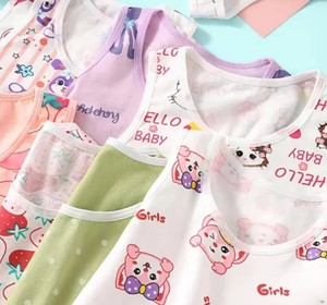 Débardeurs pour filles personnalisés avec logo, design de dessin animé, 100% coton, écologiques, décontractés et simples - Product Image 4