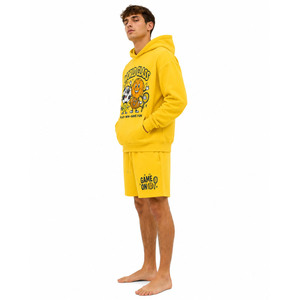 Men's Hoodie and Shorts Matching Set Custom Fashion Streetwear Cotton Sweat Suit OEM Manufacturer - Product Image 4