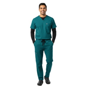 Conjunto de Uniformes Médicos para Hombre, Tela Transpirable, Ajuste Cómodo, Impresión de Logotipo Personalizado, Uniforme Médico al por Mayor, Ropa Práctica para Hospital y Clínica - Product Image 1