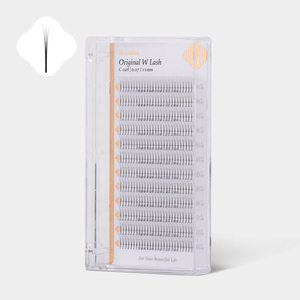 [Private Label] Ciglia Finte Premium Coreane PBT Premade Fans Originali 5D 0.07 Ingrosso (Curvatura C, D) (Mix 8-14mm) Ciglia Individuali Morbide - Product Image 1