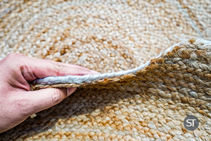 Braided Jute Round <b>Rug</b> Handmade <b>Natural</b> <b>Fiber</b> Living Room Bedroom Home Decor Wholesale Manufacturer - Product Image 6