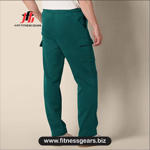 กางเกงวอร์มผู้ชาย JUST FITNESS GEARS ผ้าฝ้าย เอวยางยืด มีกระเป๋าหลายช่อง กางเกงจ็อกเกอร์ลำลอง ใส่ได้ในฤดูใบไม้ร่วง - Product Image 1