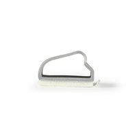 Organisateur de câblage Essentra KKD, style D, fixation adhésive, gris, PVC UL94 V0