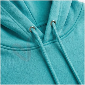 Ensemble de survêtement unisexe à capuche turquoise, manches longues, couleur unie, décontracté, respirant, coupe régulière, pour l'automne - Product Image 4