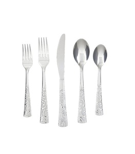 ชุดช้อนส้อมสแตนเลสสีทองด้าน 5 ชิ้น ชุดอาหารค่ำทันสมัย มีด ส้อม ช้อน - Product Image 3