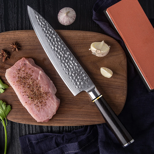 Cuchillo de Chef Japonés Forjado a Mano, de Acero al Carbono Afilado como una Navaja, con Mango de Madera Hecho a Mano, Fabricante OEM ODM - Product Image 1