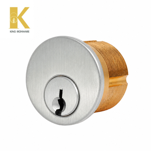 Cerradura de Cilindro Mortise de 28 mm con Ranura para Llave SC, Cromado Satinado, Logotipo OEM Personalizado para Uso Comercial y Residencial - Product Image 4
