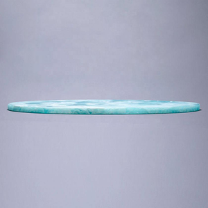 Tabla de Cortar Redonda de Resina Artizon Studio, Diseño Duradero con Remolinos en Azul y Rosa para Restaurantes y Eventos - Product Image 2