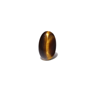 Natural Tiger Eye Loose Gemstone 3.15 Carat Brilliant Cut Yellow Calibrated 20mm - Product Image 1