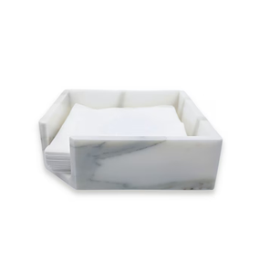 Porte-serviettes en marbre naturel de qualité supérieure pour la table du petit-déjeuner, la table à dîner, rangement pour serviettes, à prix avantageux - Product Image 2