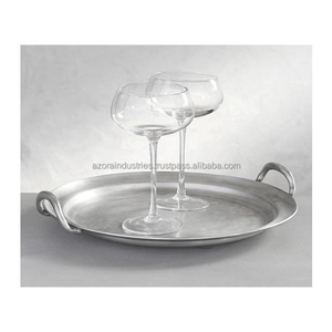 Plateau de service en métal de forme rectangulaire en fonte d'aluminium Plateau de service décoratif en métal fait main Plateau de conception classique - Product Image 3
