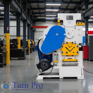 Máquina Hidráulica Semiautomática de Punzonado, Corte y Entallado de Uso Pesado |   Equipo de Fabricación de Metales Industrial de Alta Eficiencia - Product Image 1