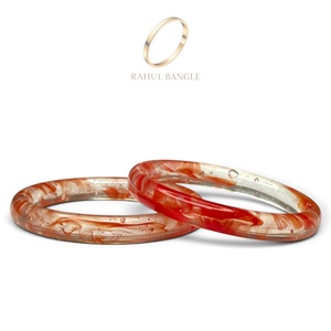 Bracelets en verre marbré de luxe aux couleurs variées, tendance, pour mariage, bijoux de créateur, style indien cachemiri, translucides - Product Image 2