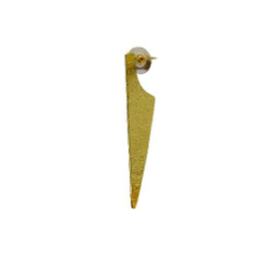 Pendientes de latón de calidad de exportación con diseño geométrico martillado, triangulares texturizados, minimalistas, joyería de moda, regalo - Product Image 1