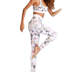 High waisted women legging bra set High Quality <b>Top</b> Trending Hot Selling adjustable New Design women yoga legging and bra set - Product Image 6
