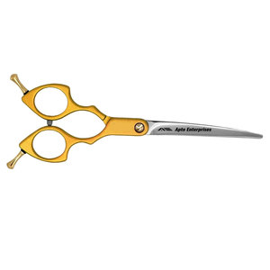 Curved Professional <b>Dog</b> Grooming <b>Scissors</b> in Yellow, Premium VG10 Steel Pet Shears for <b>Dogs</b> and Cats Hair Cutting Adjustable - Product Image 2