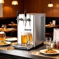 Distributeur de bière réfrigérée Ice Bank à 2 robinets en acier inoxydable pour bar et restaurant