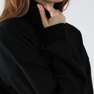 Sweat-shirt ample pour femme, taille adulte, col montant zippé, pull à capuche tendance pour femme, best-seller - Product Image 5