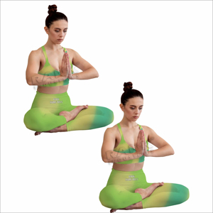 Conjuntos de yoga transpirables y cómodos para mujer con top y pantalón a juego, elegantes conjuntos de yoga para mujer para el gimnasio. - Product Image 4