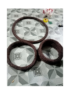 Cesta Decorativa Hecha a Mano de Mimbre Natural Tejido, Ecológica, para Colgar en la Pared o Puerta, para Fiestas Navideñas en Casa, Ciudad de Ho Chi Minh, Vietnam - Product Image 4