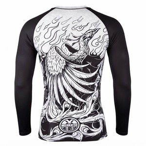 Conjunto de Rash Guard y Spats de BJJ No-Gi Personalizado con Cintura Elástica Sublimada, Traje de Compresión para Grappling, Proveedor de Fábrica - Product Image 6
