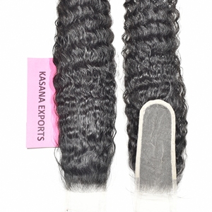 Extensiones de Cabello Humano Rizado con Ondas a Máquina, Cierre de Encaje 2*6, Doble Trama, Remy, Sin Procesar, Cutícula Alineada, Venta al por Mayor - Product Image 4
