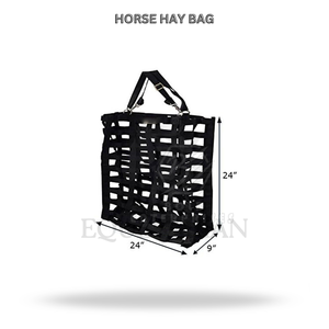 Bolsa de Heno para Caballos de Alimentación Lenta con Correa Ajustable, Bolsa de Alimentación Ecuestre de Nailon con Orificio Frontal para Uso en Establos y Remolques - Product Image 2