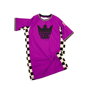 Camiseta Deportiva Pro Gear para Hombre, Artes Marciales Mixtas, Diseño a Cuadros Amarillos, Secado Rápido, Corte Regular, Logotipo Estampado en la Parte Delantera - Product Image 3